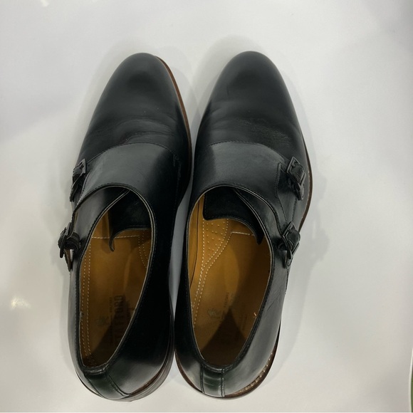 Stafford black monk dress shoes leather men’s size 10 professional business‎ main image 5